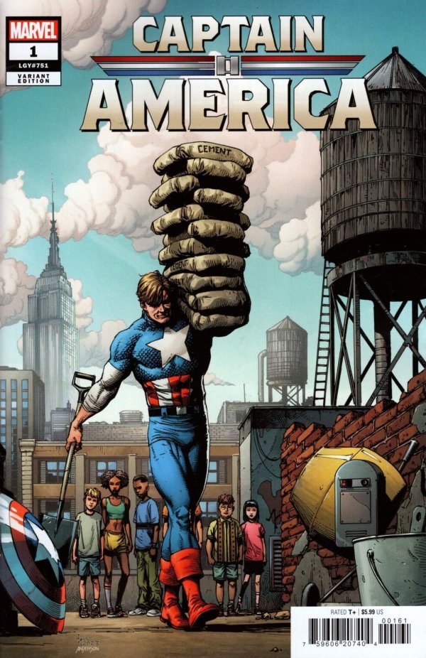 Captain America # 1 Gary Frank Variant
