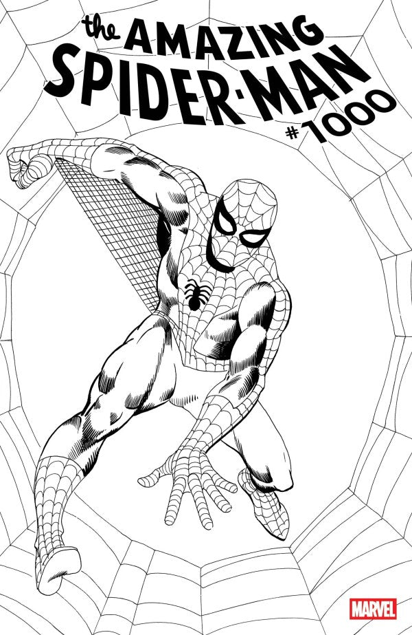 Amazing Spider-Man # 1000 1:50 Steve Ditko Black & White Variant