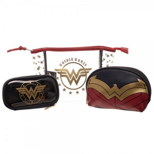 Wonder Woman Cosmetic 3X Bag Set