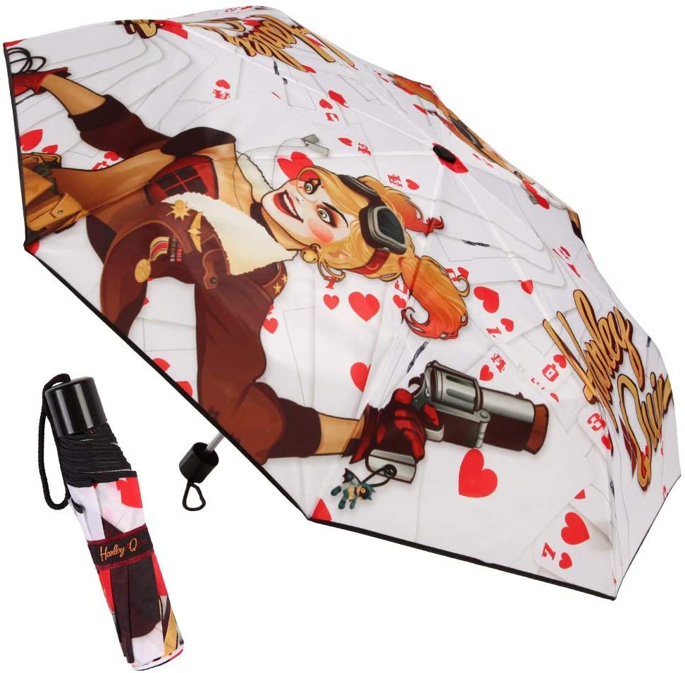 Harley Quinn Bombshell Compact Folding Umbrella