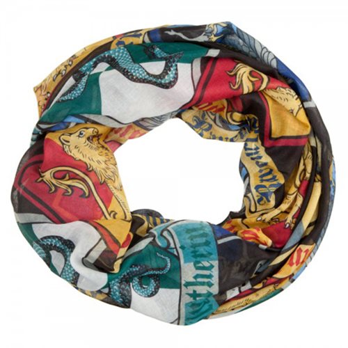 Harry Potter Crests Infinity Viscose Scarf