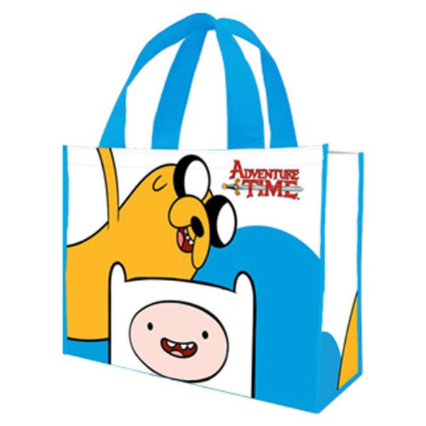 Adventure Time Jake and Finn Large Recycled Tote Bag